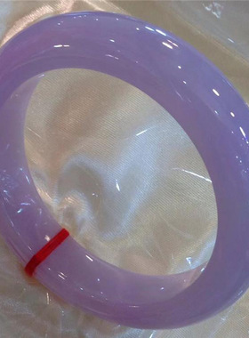 珠宝紫罗兰翡翠手镯冰种老坑缅甸处理春彩贵妃冰糯种紫色镯子