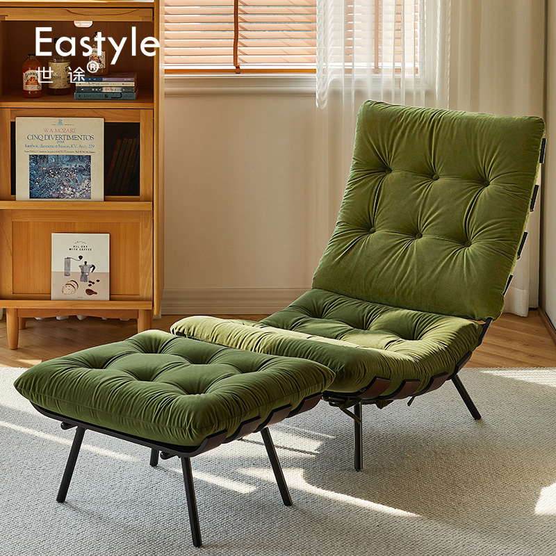 意式单人沙发椅可选奶油风白色