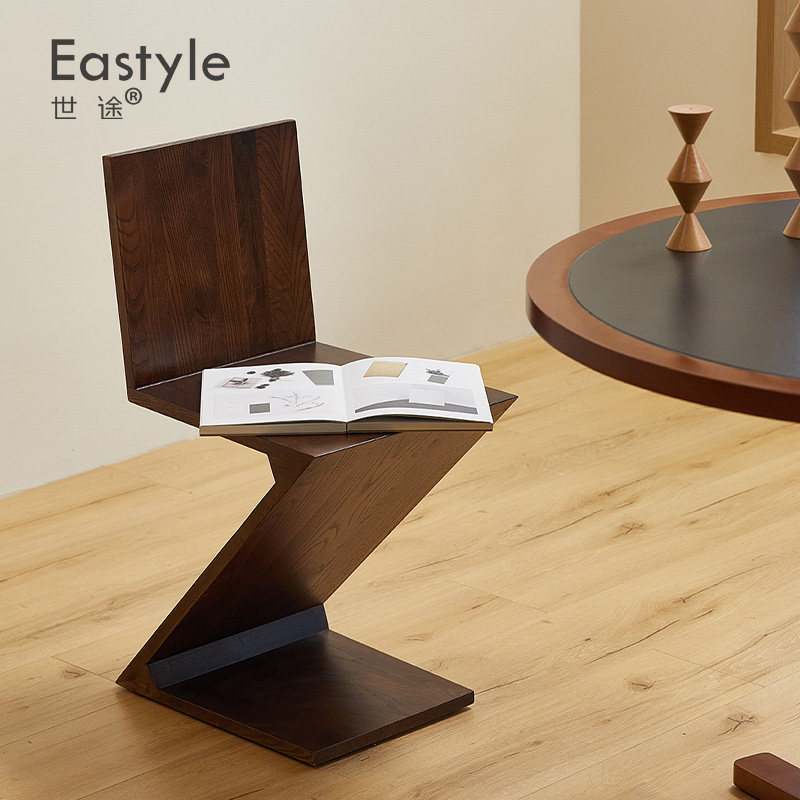 复刻中古实木设计师创意餐椅