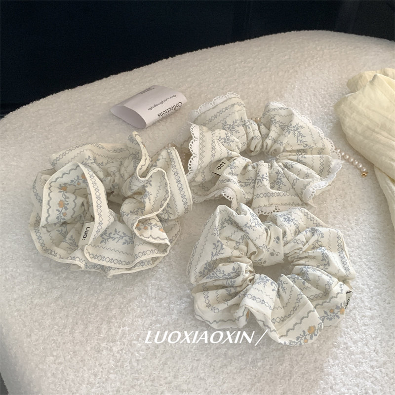 罗小辛/夏季清凉~温柔纯棉系列韩系复古碎花大肠发圈扎马尾头绳女,饰品/流行首饰/时尚饰品新,发饰,淘宝优惠券,粉丝福利购,淘宝优惠卷