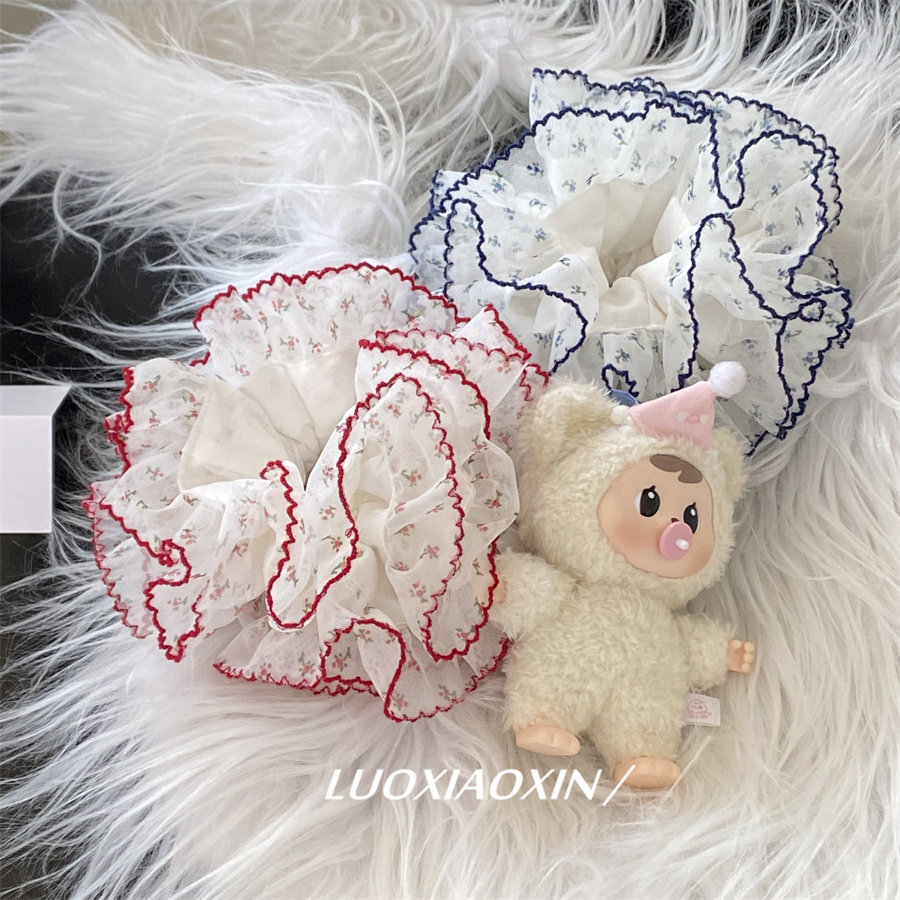 罗小辛/ 复古英国goodsquish同款碎花蕾丝大肠发圈头绳纯棉纱纱女,饰品/流行首饰/时尚饰品新,发饰,淘宝优惠券,粉丝福利购,淘宝优惠卷