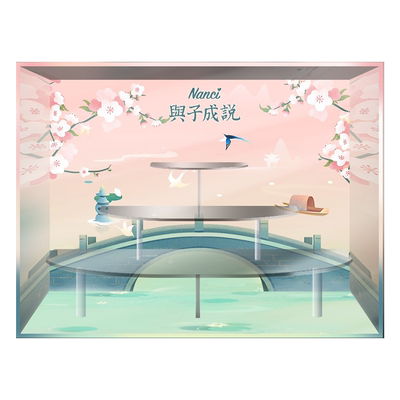 rolife若来Nanci囡茜盲盒手办与子成说 盲盒收纳展示架防尘盒