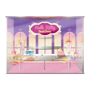 kt猫小公仔凯蒂猫摆件hello kitty甜蜜系列手办盲盒专用展示盒