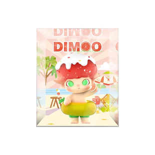 POPMART泡泡玛特 DIMOO 芒芒西柚 吊卡 潮玩收纳防尘亚克力展示盒