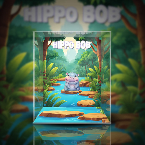 BOB150%河马吊卡潮玩展示盒