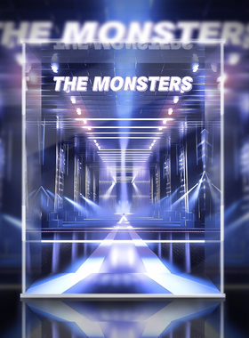 泡泡玛特 LABUBU WINGS OF FANTASY 米兰时装周搪胶专用展示盒