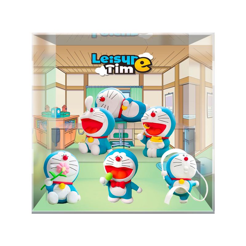 哆啦A梦闲暇时光潮玩展示盒