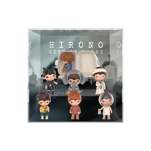 POPMART泡泡玛特 hirono小野 宽恕之城系列 潮玩盲盒展示盒