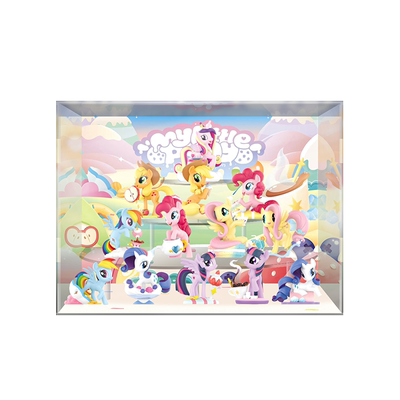 POPMART泡泡玛特小马宝莉悠闲的午后时光手办摆件潮玩盲盒展示盒