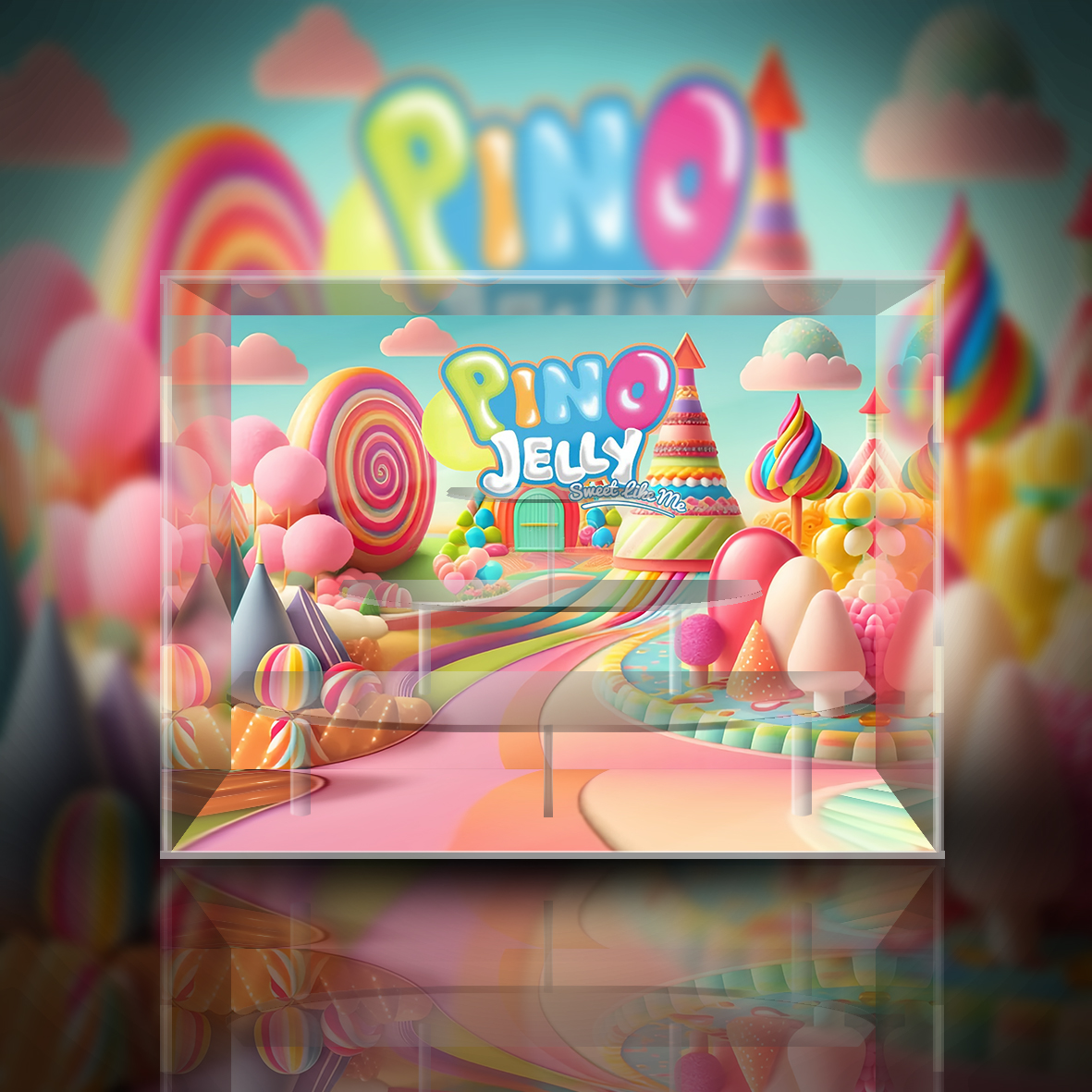 POPMART泡泡玛特 pino jully 像我一样甜系列 潮玩盲盒专用展示盒