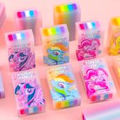 一正小马宝莉彩虹夹心橡皮擦YZ7770卡通少女心小学生用干净少碎屑