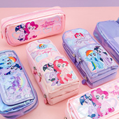 一正小马宝莉幻彩布艺笔袋YZ1072小学生用耐摔大容量多层次文具袋