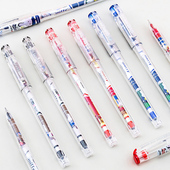 晨光米菲中性笔2018全针管式 黑红蓝色0.38mm学生用卡通可爱水性笔