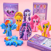 一正小马宝莉盲盒橡皮擦YZ3560立体造型小学生卡通创意少屑铅笔擦