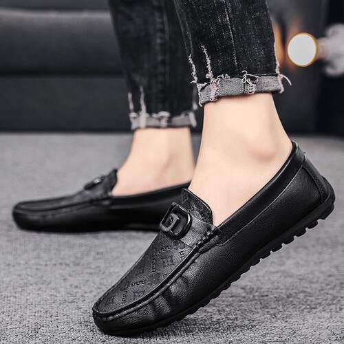 豆豆鞋男秋季新款休闲皮鞋男