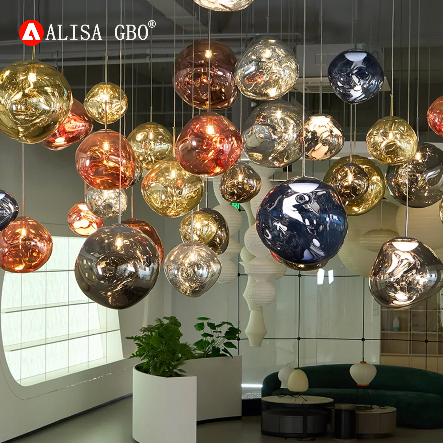 爱丽莎环球英国TomDixon熔岩吊灯