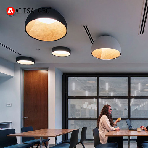 爱丽莎Duo木碗状LED卧室吸顶灯
