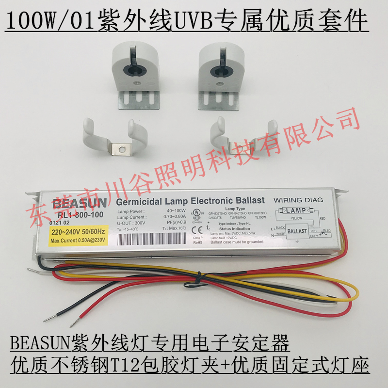 BEASUN紫外线灯专用电子安定器UVB100W/01光疗灯管优质配套套件