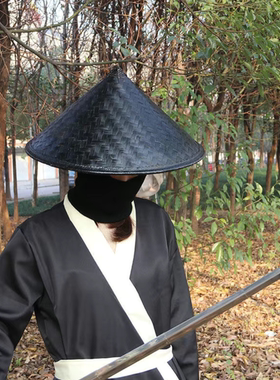 古装影视剧汉服斗笠帽古风男侠客拍照摄影道具舞蹈斗笠演出道具