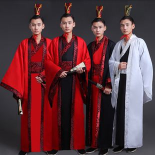 古装男女汉唐晏子秦朝春秋战国三国官服汉朝大臣古代仙女演出服装