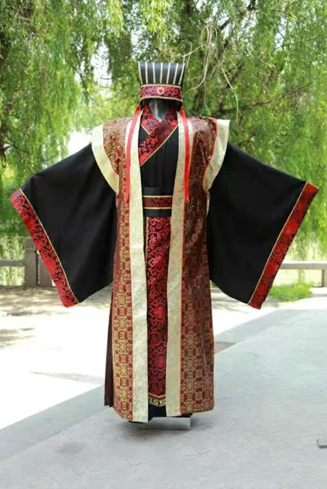 古装男诸葛亮大臣宰相汉服唐装春秋战国三国官服汉朝演出服装曹操