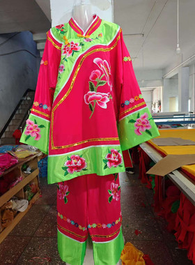 戏剧古装演出服老太太装媒婆套装中老年大秧歌服装新款戏服老婆婆