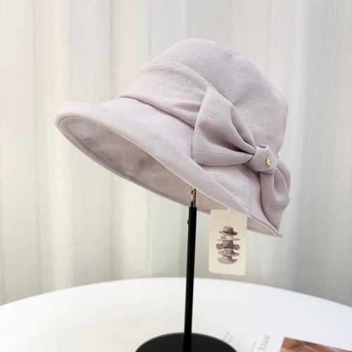 出口日单蝴蝶结卷边渔夫帽子女2026春夏新款遮阳帽大檐优雅太阳帽