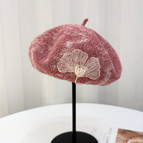 【好版型】夏季亚麻贝雷帽女2026新款轻薄透气画家帽洋气蓓蕾帽