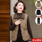 秋冬季 妈妈马甲2025新款 加厚夹棉马夹外穿坎肩女士上衣中老年女装