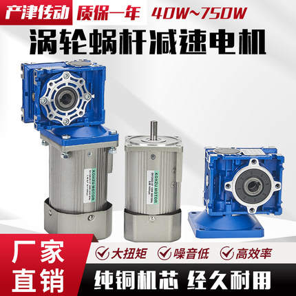 涡轮调速电机40W90W250W750定速蜗杆减速机一体RV030/040/050/060