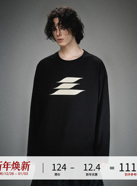 LOSTCTRL 潮牌重磅长袖黑色内搭打底衫男生基础款宽松美式复古T恤