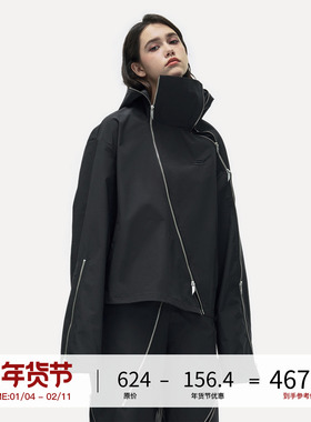 LOSTCTRL原创潮牌多拉链分割解构主义夹克男秋冬设计感小众外套