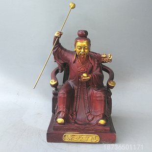 纯铜清罡雷祖神像九天应元雷声普化天尊佛像雷祖公神供奉摆件