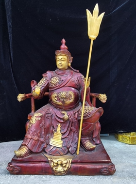 二郎神杨戬家居客厅供奉定做坐像