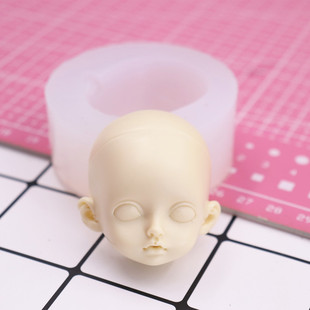 粘土脸模翻糖人脸模具硅胶滴胶手办脸部动漫卡通人物BJD娃娃人脸