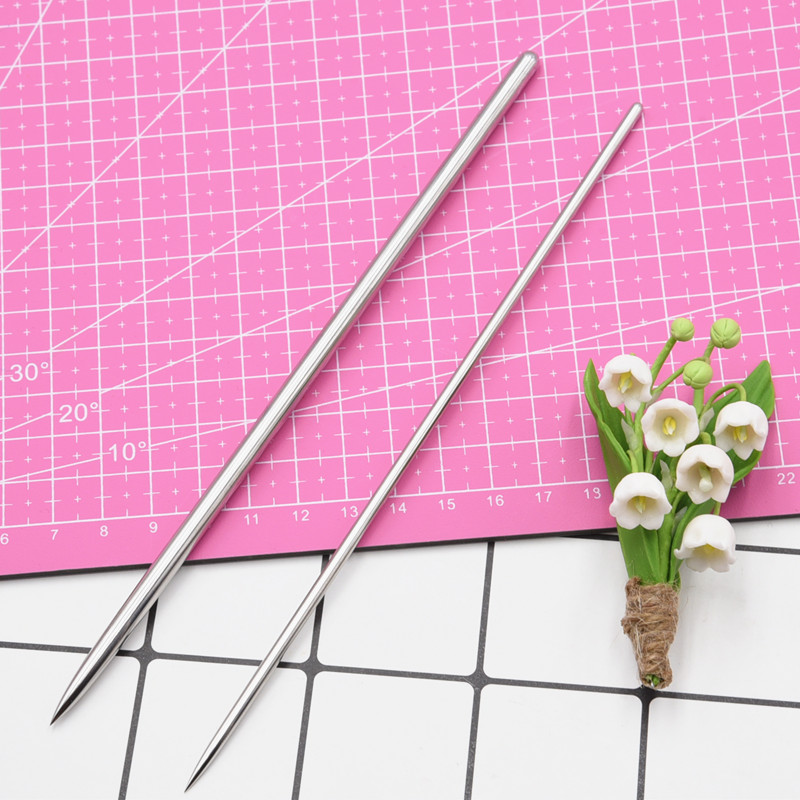 软陶泥 超轻粘土真人公仔纹理不锈钢工具仿真花卉粗细 棒针工具