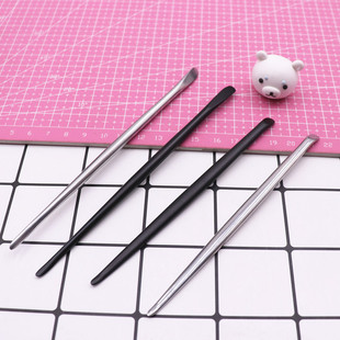 粘土软陶黑金属抹刀工具雕塑刀软陶泥美国土石粉粘土精雕油泥塑型