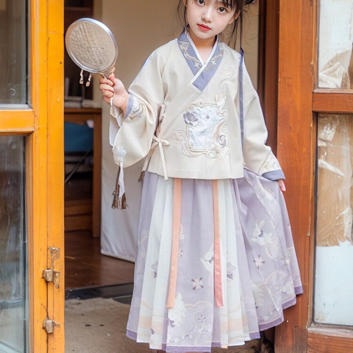 女童汉服春秋款中国风公主裙民族风仙气飘飘明制宋制美学紫色国风,童装/婴儿装/亲子装,汉服,淘宝优惠券,粉丝福利购,淘宝优惠卷