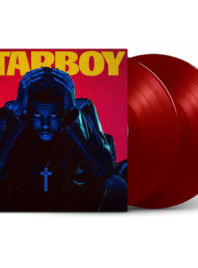 正品 威肯STARBOY盆栽哥THE WEEKND红胶彩胶2LP黑胶唱片红胶