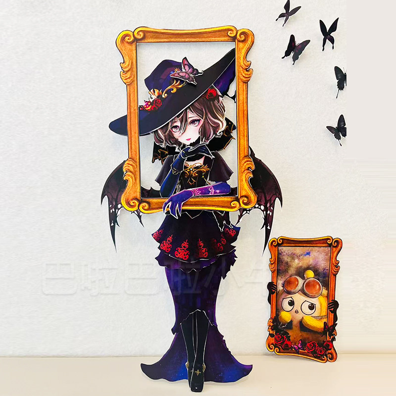 蛋仔派对画中女郎影爪梵蒂娅双生怨灵全身可动纸片偶人DIY材料