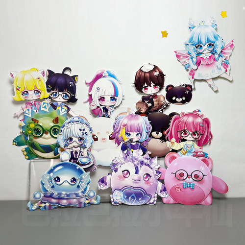 全身可动纸片人音爆耀星仔仔熊失心熊水母莱莱莉斯尔材料