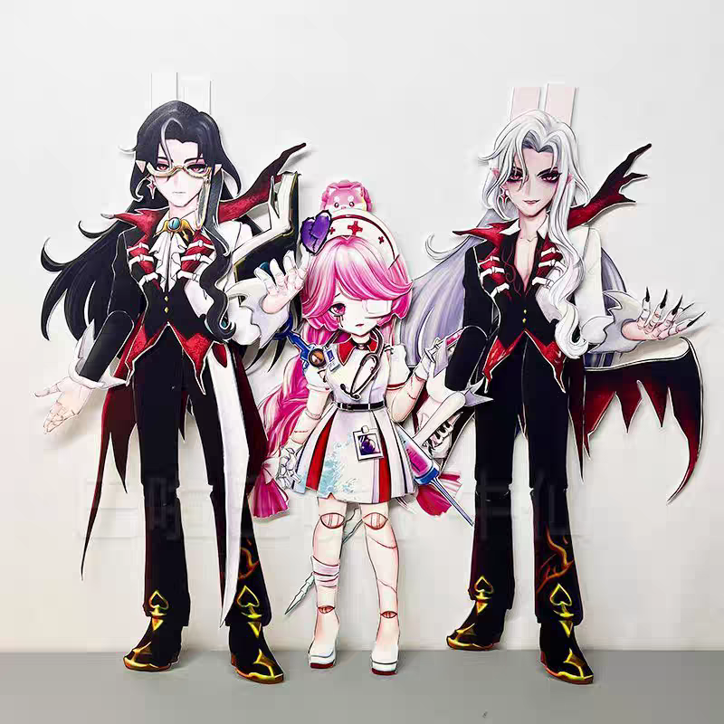 蛋仔派对丧心护士海瑟血衣教师里温全身可动纸片偶人DIY手工材料