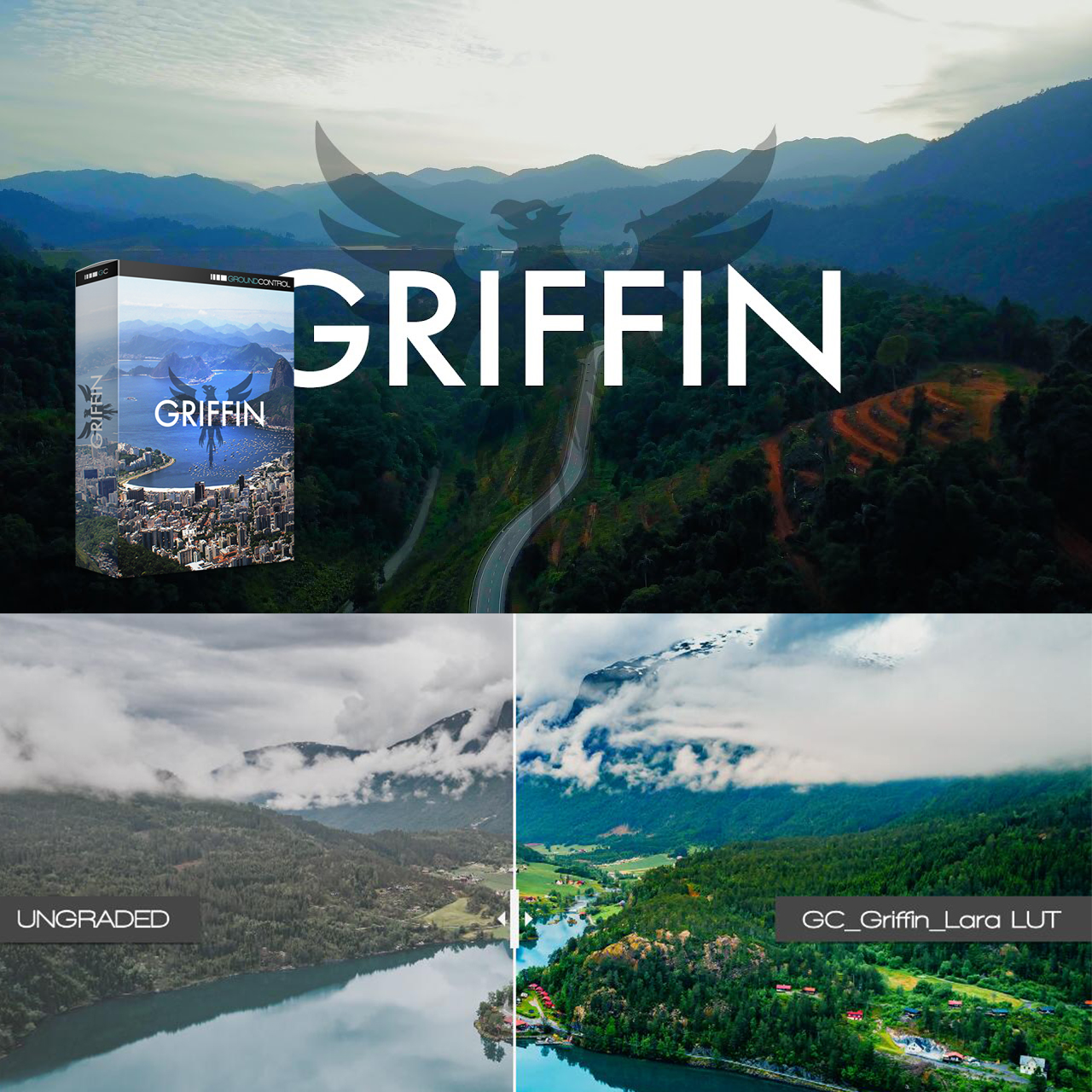 大疆无人机mavic pro航拍D-Log视频剪辑调色lut预设滤镜模板素材