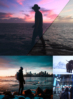 视频调色JR ALLI油管网红城市天空人像摄影LUTs达芬奇PR/FCPX滤镜