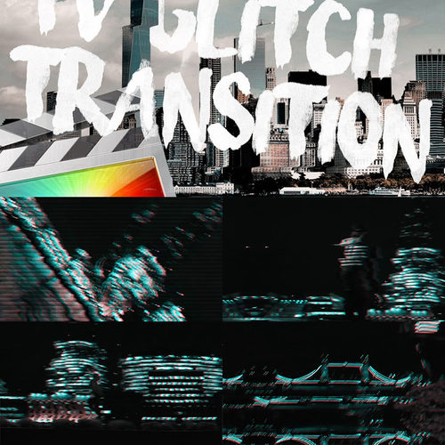FCPX模板-9组简单易用TV故障VHS效果B站UP剪辑转场过渡动画
