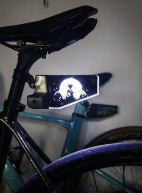 美少女战士尾灯公路车骑行警示夜骑后灯单车装备配件夜间安全灯牌