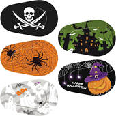 万圣节单眼全遮盖眼贴弱视眼贴斜视遮盖儿童眼贴一次性单眼遮光贴