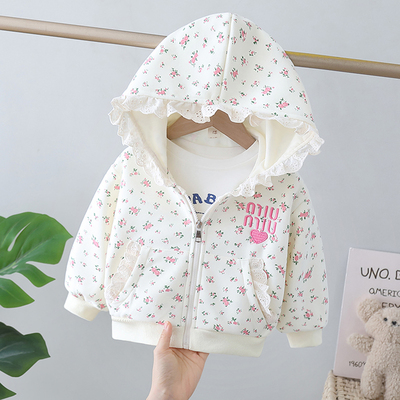 女童柔软棉布外套春秋2026新款