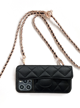 适用OPPOk12x手机壳k11x小香风k9spro插卡套k7x斜跨链findx7pro零钱包findx6pro荔枝纹findx5pro轻奢findx3潮