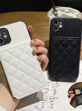 情侣兔适用于三星Galaxys23fe手机壳s24ultra高级感s21插卡s10e支架s22翻盖a05s卡夹a60皮质a70s防摔a15卡包n